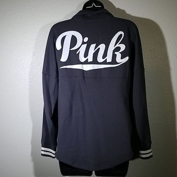 VS PINK Spell Out Varsity Style Sweatshirt XS - Picture 4 of 5